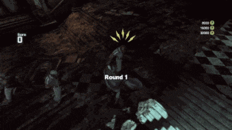 a video game with a score of 0 on the bottom