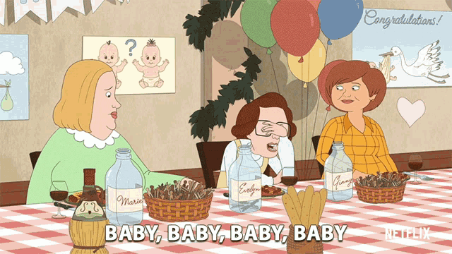 Baby Baby Baby F Is For Family GIF - Baby Baby Baby F Is For Family Baby Shower GIFs