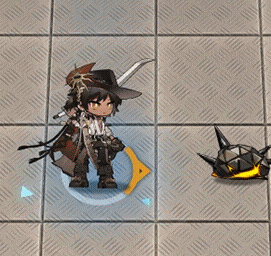 a cartoon character holding a sword and a shield