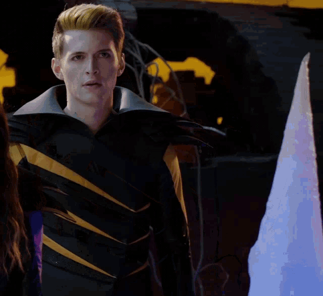 a man in a black and yellow outfit says you won t shut up about it
