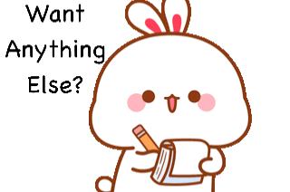 Cute Bunny Taking Notes GIF - Cute Bunny Taking Notes Cherry GIFs