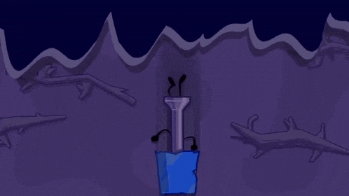 a cartoon drawing of a podium with a flashlight and microphone