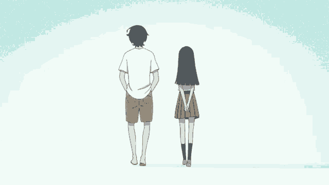 a man and a girl are standing next to each other