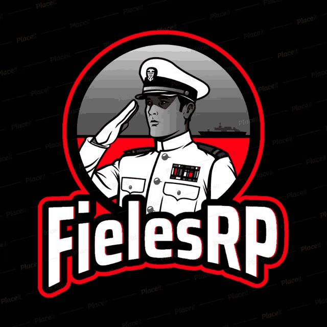 a logo for a company called fidelesrp with a man saluting
