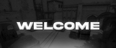 a black and white image with the words welcome in white letters