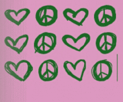 Peace And Love GIF - Peace Love Hearts GIFs