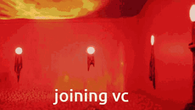 a red background with the words joining vc written on it