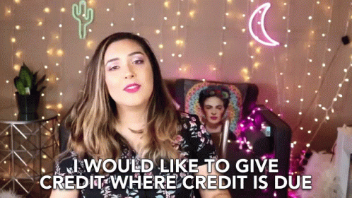 Where Credit Is Due Give Credits GIF - Where Credit Is Due Give Credits I Would Like To GIFs