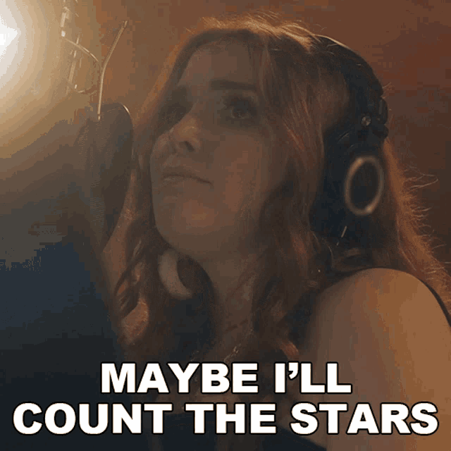 Maybe Ill Count The Stars Caylee Hammack GIF - Maybe Ill Count The Stars Caylee Hammack Hard Candy Christmas Song GIFs