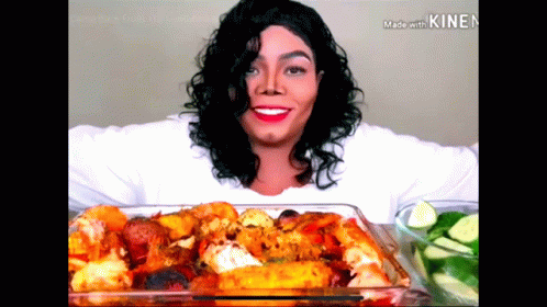 Michael Jackson Mukbang GIF