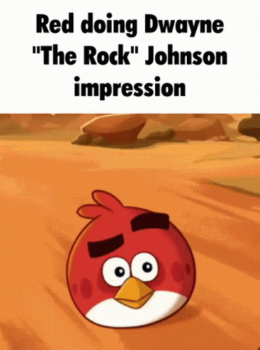 The Rock Raise Eyebrow GIF - The Rock Raise Eyebrow Angry Birds GIFs