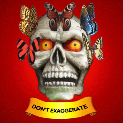 Dont Exaggerate Do Not Exaggerate GIF - Dont Exaggerate Do Not Exaggerate Skull GIFs