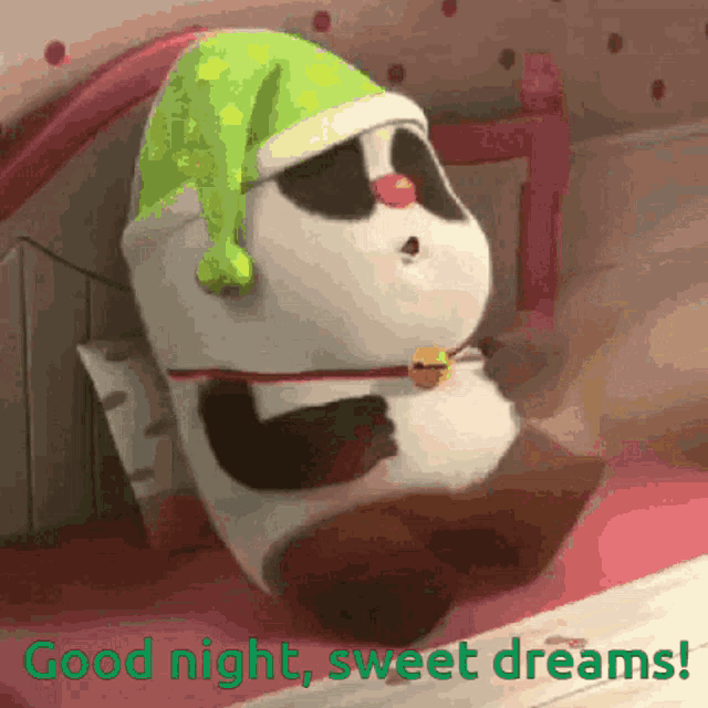 Cute Panda Good Night GIF - Cute Panda Good Night Sweet Dreams Good Night Gif GIFs