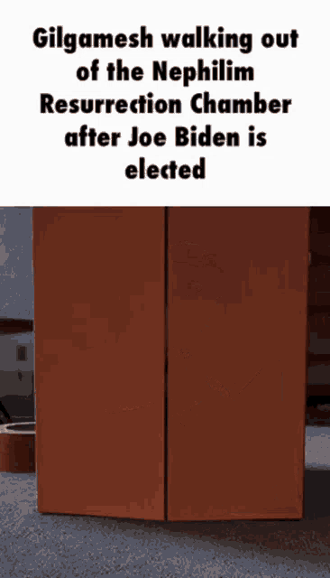 a gif of gilgamesh walking out of the nephilim resurrection chamber