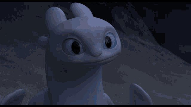 a toothless from how to train your dragon looking at the camera