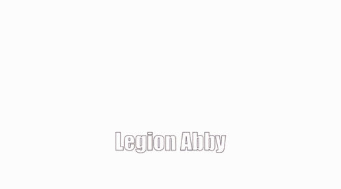 a drawing of a girl with the name legion abby written on it