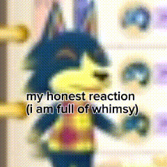 a blurred image of a stuffed animal with the words my honest reaction ( i am full of whimsy )