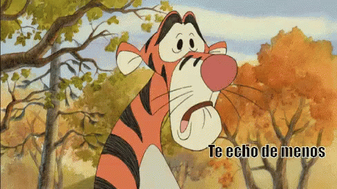 Tiger Triste Te Echo De Menos GIF - Tigger GIFs