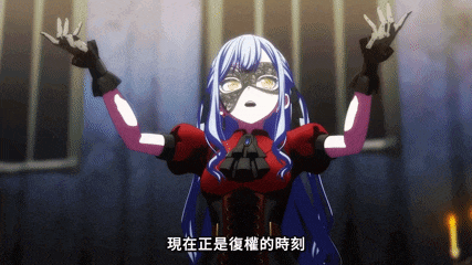 a cartoon character with chinese writing on the bottom of the screen