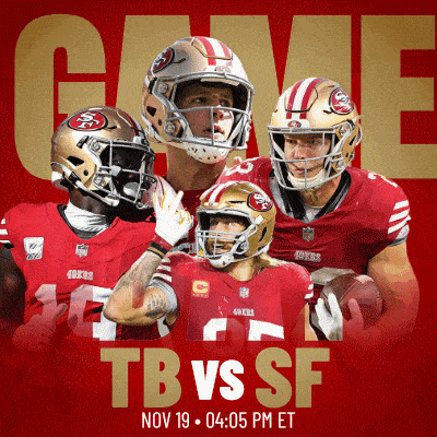 a poster for a game between the san francisco 49ers and the washington redskins