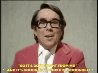 Two Ronnies Goodnight From Me GIF - Two Ronnies Goodnight From Me Goodnight From Him GIFs