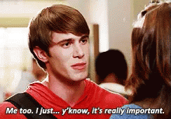 Me Too. I Just... Y'Know.... It'S Really Important - Glee GIF - Me Too Glee Ryder Lynn GIFs