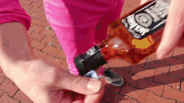 Pink Guy Alcohol GIF - Pink Guy Alcohol Whiskey GIFs