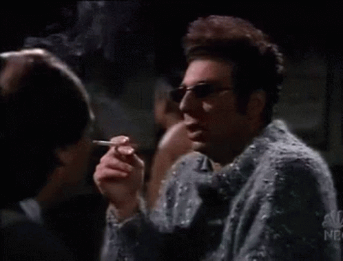 Kramer Seinfeld GIF - Kramer Seinfeld Smoking GIFs