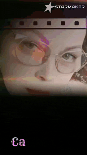 a picture of a woman with glasses and the word starmaker on the bottom