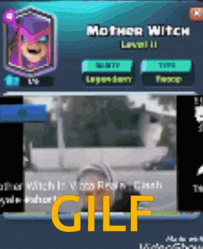 a screenshot of a video game that says mother witch and gilf