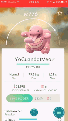 a screenshot of a pokemon game on a cell phone