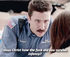 How The Fuck Did You Survive Infancy? GIF - Orange Is The New Black Mendez Pornstache GIFs