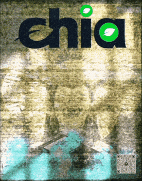 the word chia that is on a gray background
