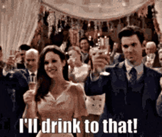 Ill Drink To That Im With You GIF - Ill Drink To That Im With You Agree Concur Assent Nod GIFs