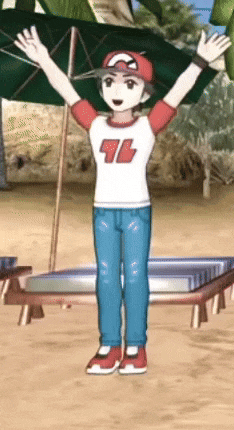a cartoon character wearing a white shirt with the number 44 on it