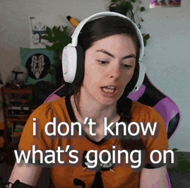 a woman wearing headphones says i don 't know what 's going on