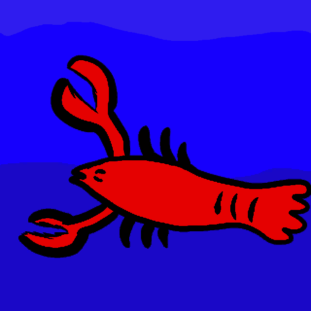 a drawing of a lobster with the words lobster time written below it
