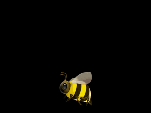 a bee is flying in front of a rainbow and the words " the more you know "