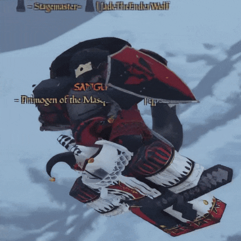 a screenshot of a video game with the name sangu written on it