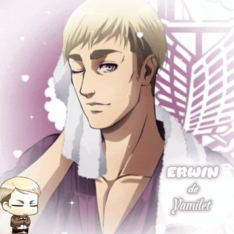 a picture of a man with a towel around his neck and the name erwin de yamilet on the bottom