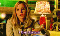Liffey Kristen Bell GIF - Liffey Kristen Bell I Love Unicorns GIFs