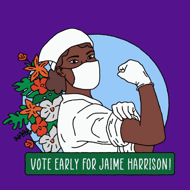 Save Healthcare Vote Early For Jamie Harrison GIF - Save Healthcare Vote Early For Jamie Harrison Jamie Harrison GIFs