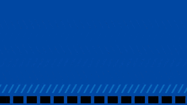 a blue background with a row of white lines on it