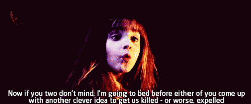 Hermione Harry Potter GIF - Hermione Harry Potter Bed GIFs