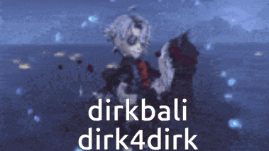 dirkbali dirk4dirk is written in white letters