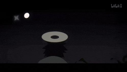a blurry picture of a person being hit by a light with the letters bilibili on the bottom