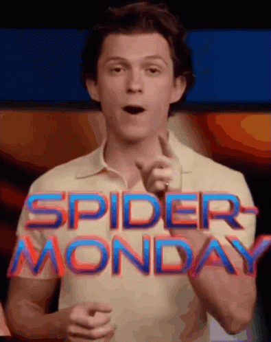 Spider Monday Tom Holland GIF - Spider Monday Tom Holland Spider Man No Way Home GIFs