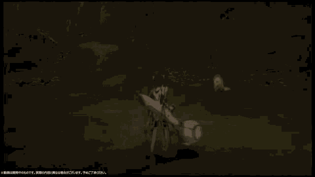 a video game screen shows a person in a white dress spinning in the air