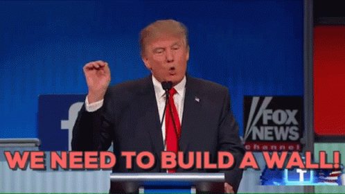 Donald Trump We Need To Build A Wall GIF - Donald Trump We Need To Build A Wall President GIFs