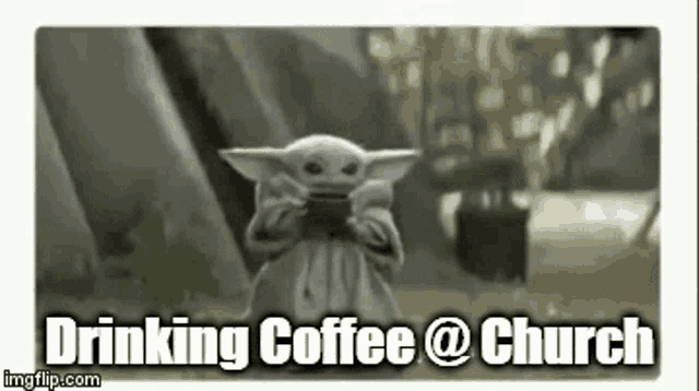 Drinking Coffee Church GIF - Drinking Coffee Church Church Coffee GIFs